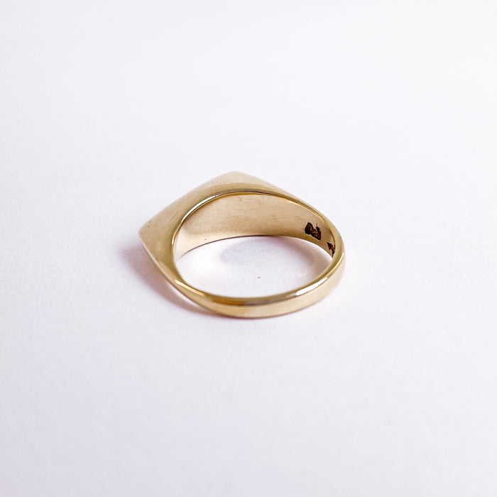 14 karat ring med zirkon | Str. 47