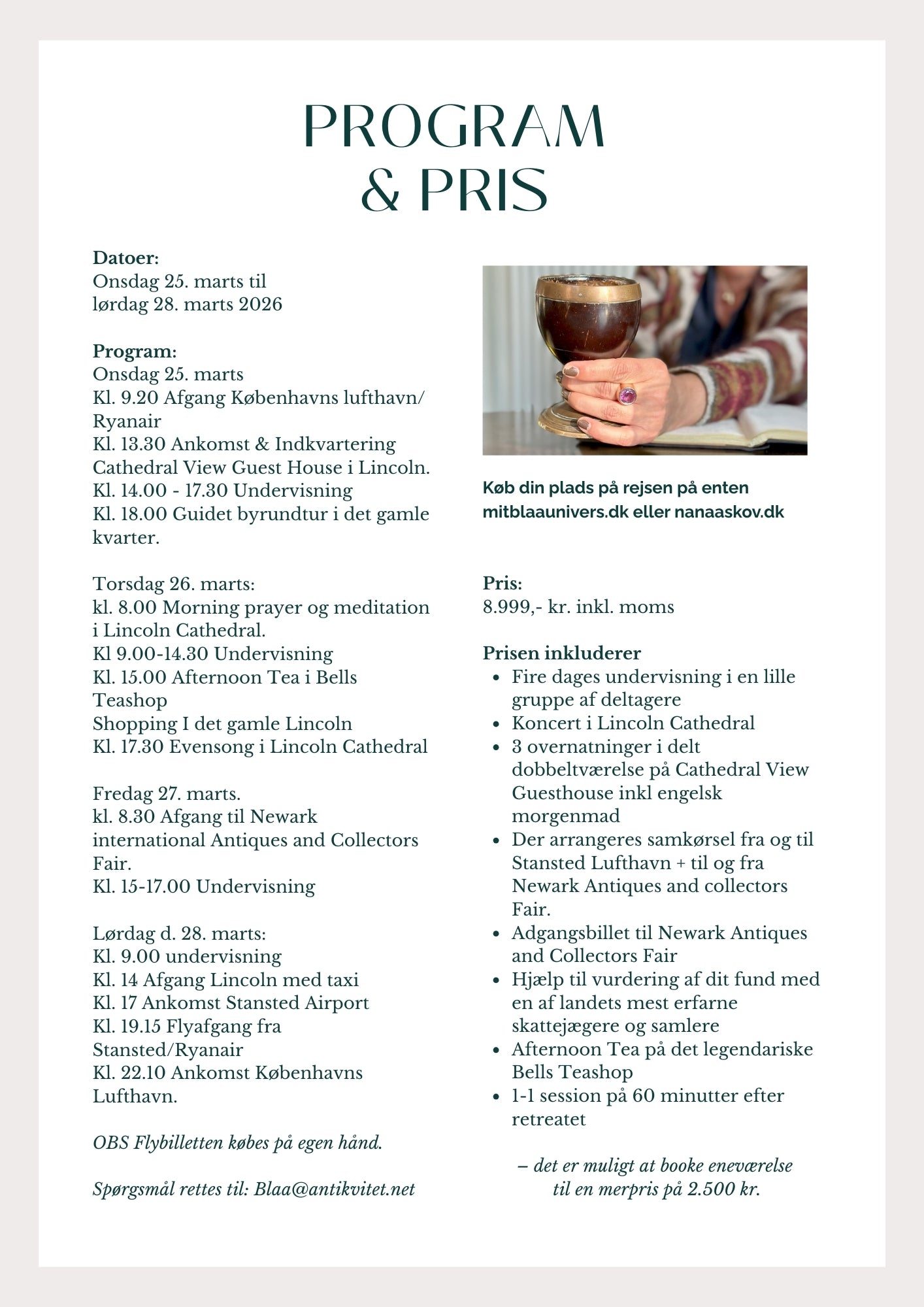 England Retreat - The Quest | 25.-28. marts 2026