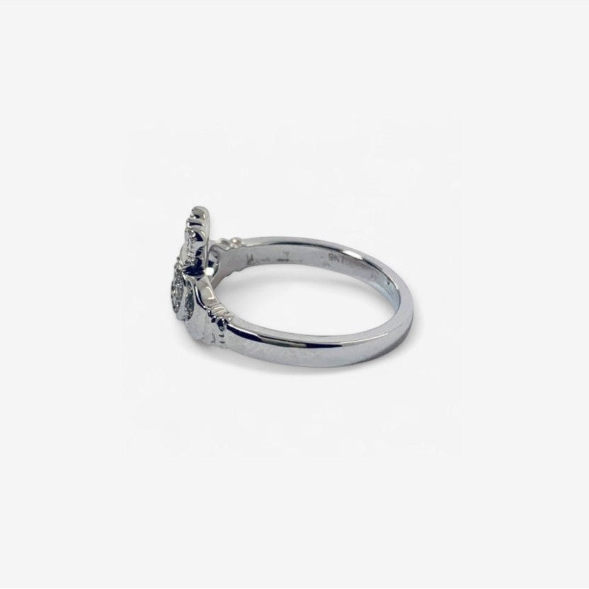 9 karat ring i hvidguld | Str. 50