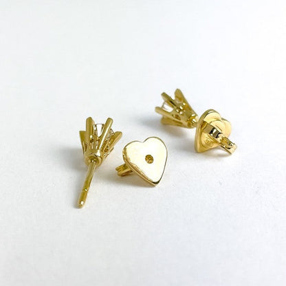 Ørestikkere i 18 karat guld med 2x0,22ct. brillanter