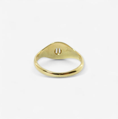 14 karat ring med brillant | Str. 53