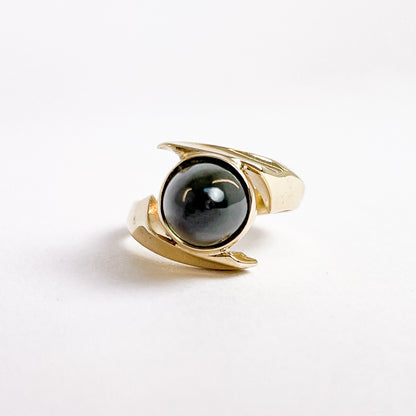 14 karat ring med turmalin | Str. 53