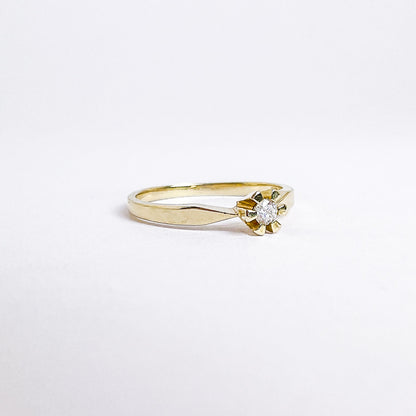 14 kt. guld ring med brillant – Eternity | Str. 54