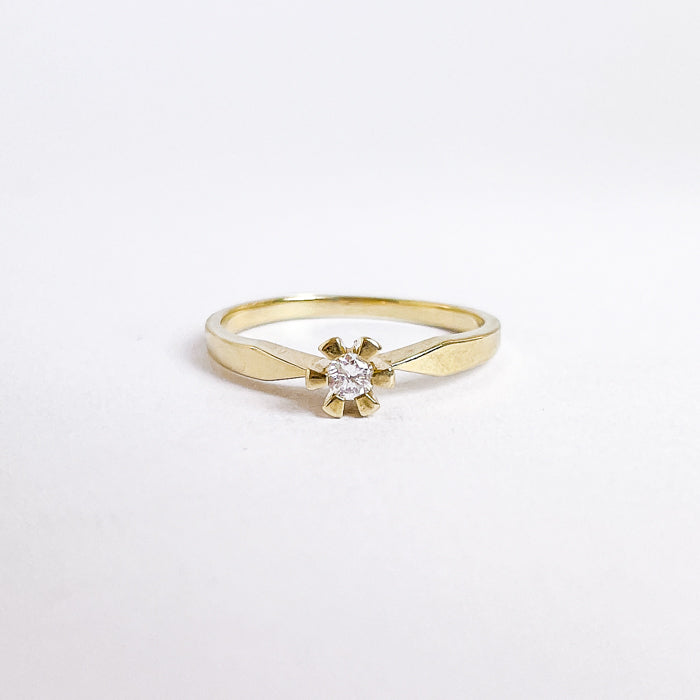 14 kt. guld ring med brillant – Eternity | Str. 54