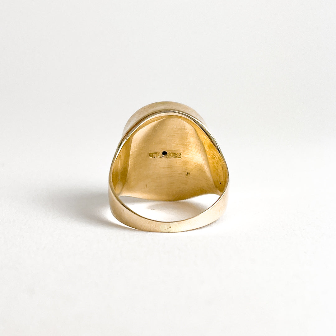 14 karat ring med opal  | Str. 53