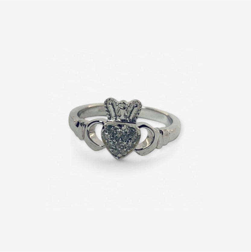 9 karat ring i hvidguld | Str. 50