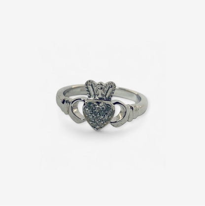 9 karat ring i hvidguld | Str. 50