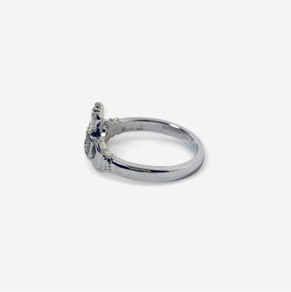 9 karat ring i hvidguld | Str. 50