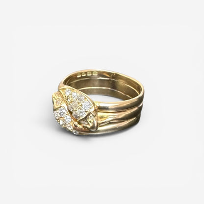 14 karat ring med diamanter | str. 64