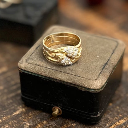 14 karat ring med diamanter | str. 64