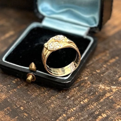 14 karat ring med diamanter | str. 64