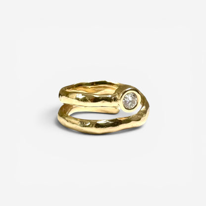 14 karat ring med brillant | str. 58