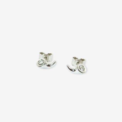 Georg Jensen Magic ørestikkere i 18 karat hvidguld med brillanter