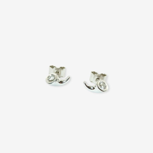 Georg Jensen Magic ørestikkere i 18 karat hvidguld med brillanter